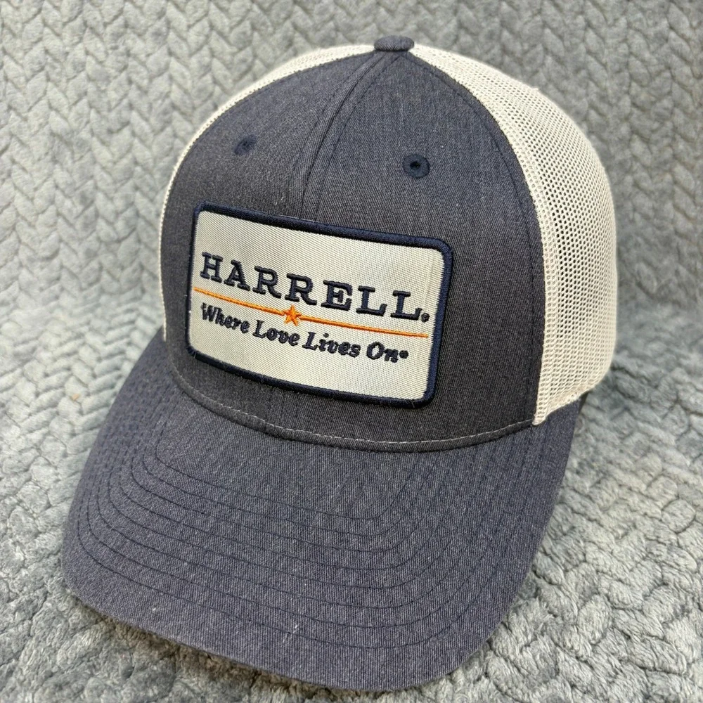 Richardson 115 Harrell Where Love Lives On Trucker Hat Navy White Snapback Cap